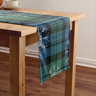 Rustic Plaid Campbell Tartan Short Table Runner