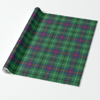 Rustic Plaid Clan Duncan Green Blue Tartan