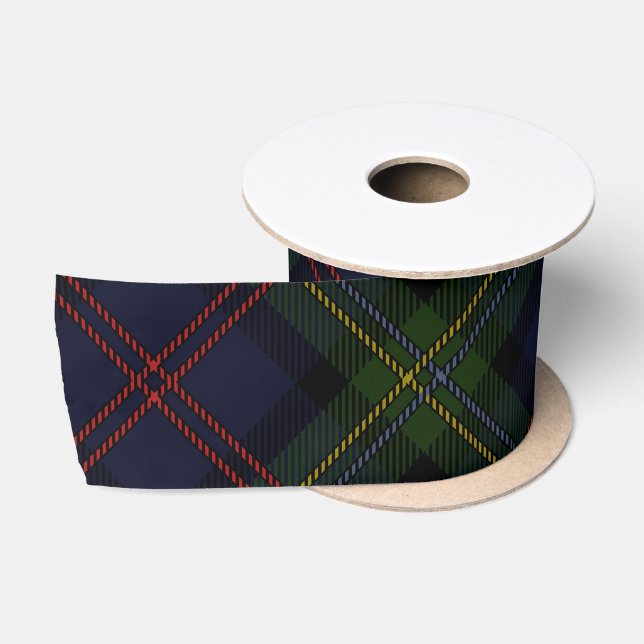 Rustic Plaid Classic Elegant Holidays Tartan Satin Ribbon (Spool)