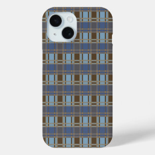 "Rustic Plaid Elegance" Pattern iPhone 15 Case