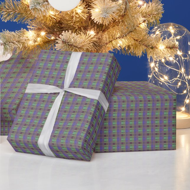 "Rustic Plaid Elegance" Pattern Wrapping Paper (Holidays)