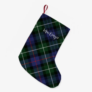 Rustic Plaid Farmhouse MacKenzie Tartan Small Christmas Stocking