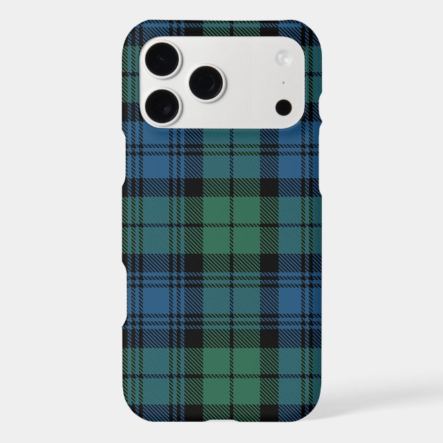 Rustic Plaid Green Campbell Tartan Elegant (Verso)