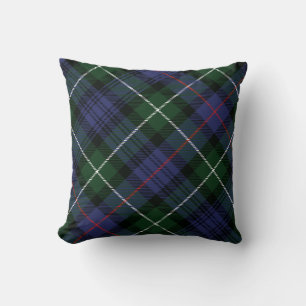 Rustic Plaid Green MacKenzie Tartan Throw Pillow