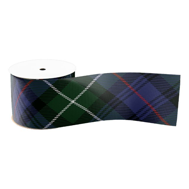 Rustic Plaid Green Rustic Tartan Grosgrain Ribbon (Spool)