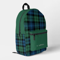 Rustic Plaid Personalized Campbell Tartan