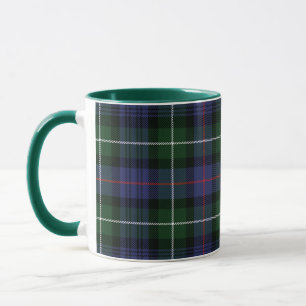 Rustic Plaid Purple Green Checkered Tartan Mug