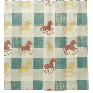 Rustic Plaid Rocking Horse Baby Pattern