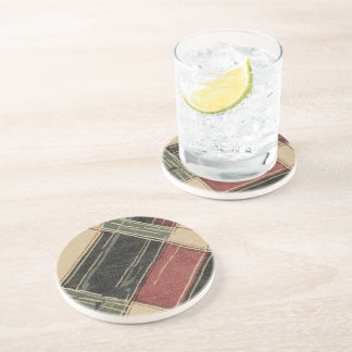Rustic Plaid Sandstone Coaster