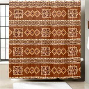 Rustic Plaid Shower Curtain Style 2