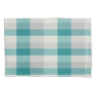 Rustic Plaid Turquoise Grey Beige