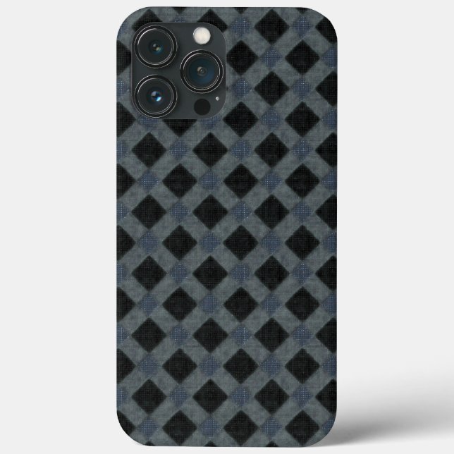 Rustic plaid with a grey tone and velvety fabric   Case-Mate iPhone case (Back)
