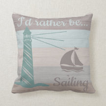 Rustic Planks Lighthouse Sailboat Compass Rose