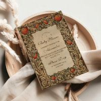 Rustic Pomegranate Vintage Baby Shower