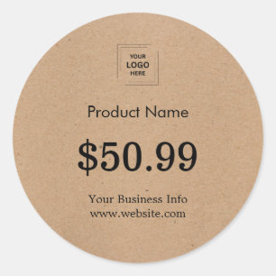 Rustic Product Pricing Minimal Price Label Sticker