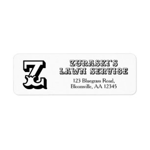Rustic Professional Monogram Business