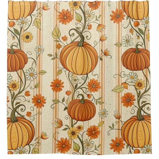 Rustic Pumpkin and Fall Foliage Pattern (6) (Front)
