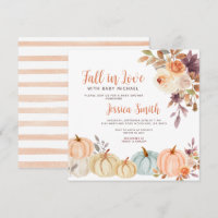 Rustic Pumpkin Fall in Love Baby Shower