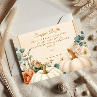 Rustic Pumpkin Floralm Diapper Raffle