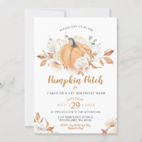 Rustic Pumpkin Patch Birthday Bash Party