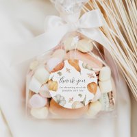 Rustic Pumpkins Fall Baby Shower Thank You Favour