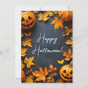 Rustic Pumpkins Halloween Greeting Card