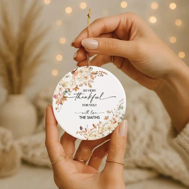 Rustic Pumpkins Thanksgiving Dinner Ornament  (Creator Uploaded)