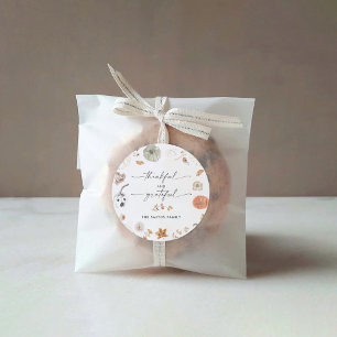 Rustic Pumpkins Thanksgiving Dinner Sticker