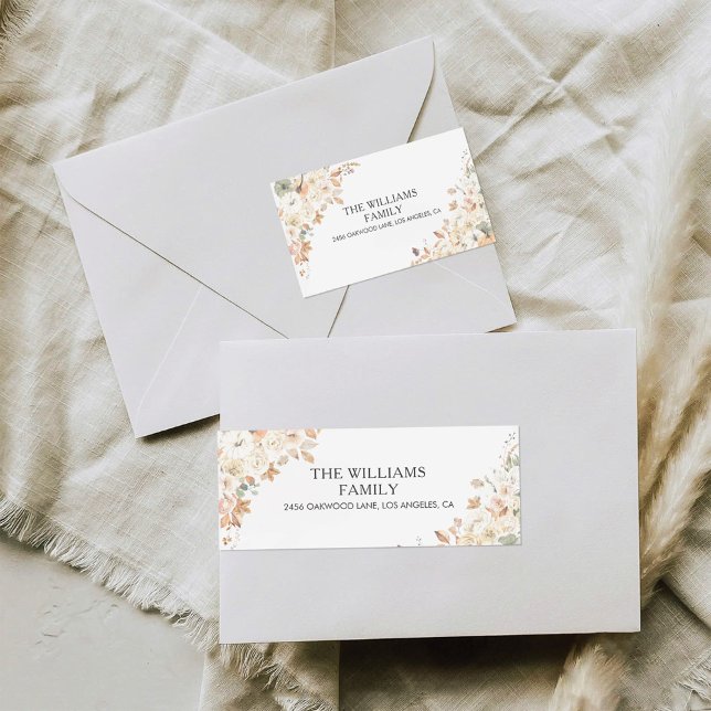 Rustic Pumpkins Thanksgiving Return Address Label (Creator Uploaded)