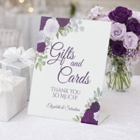 Rustic Purple Boho Floral Gifts & Cards Wedding