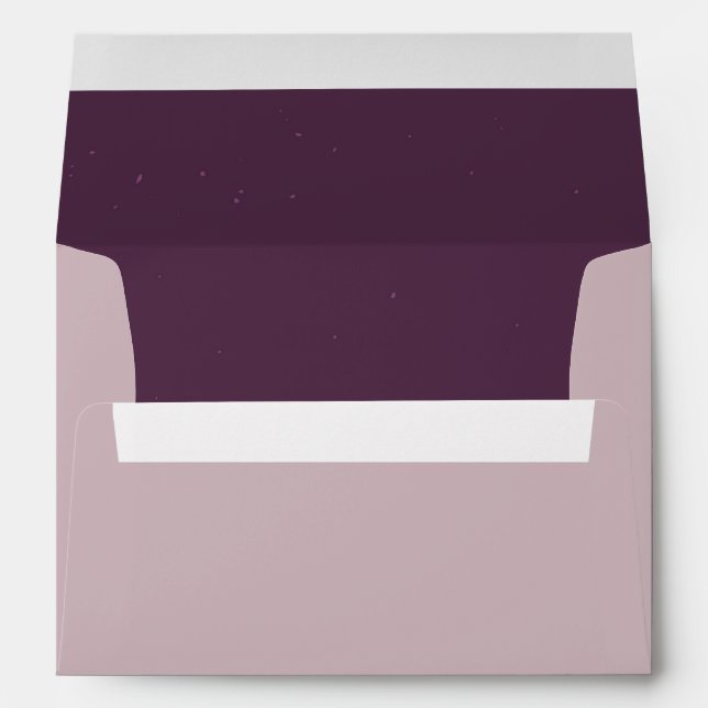 Rustic Purple Envelope (Back (Bottom))