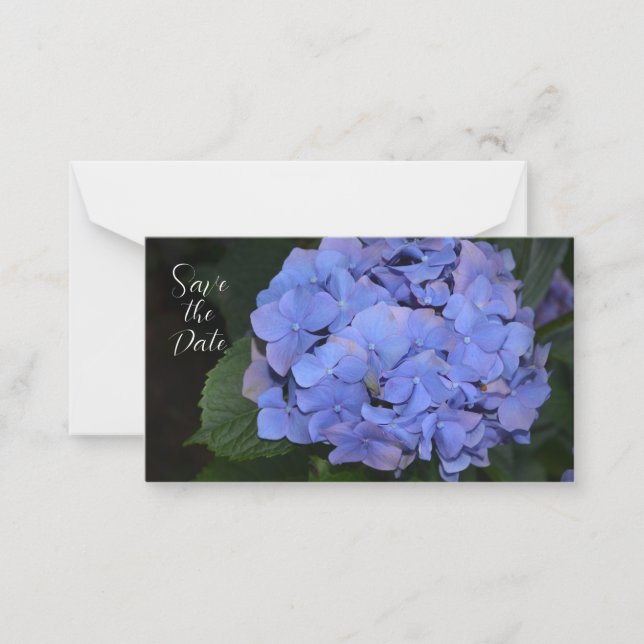 Rustic Purple Hydrangea macrophylla  Card (Front)
