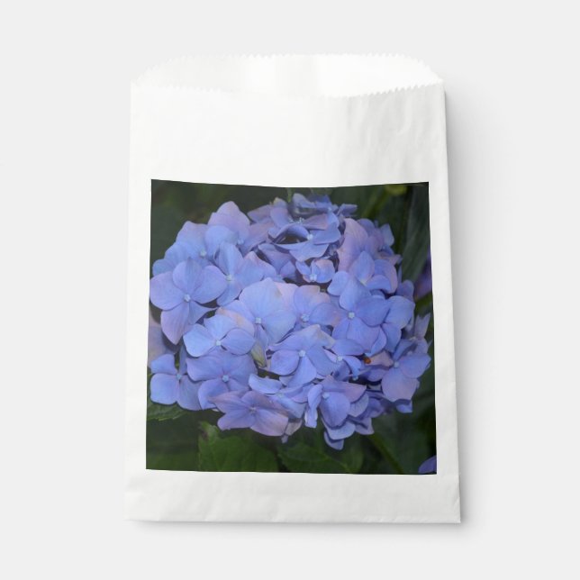 Rustic Purple Hydrangea macrophylla  Favour Bag (Front)