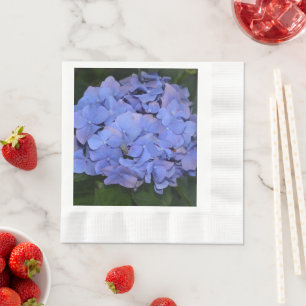 Rustic Purple Hydrangea macrophylla Napkin