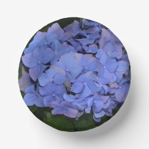 Rustic Purple Hydrangea macrophylla  Paper Plate
