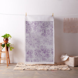 rustic purple, shabby chic,pale lavender florals, fabric