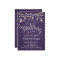 Rustic Purple Wood & Lights Wedding