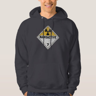 Rustic Radioactive Material Sign Hoodie