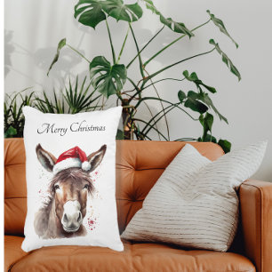 Rustic Ranch Christmas Home Decor Accent Pillow