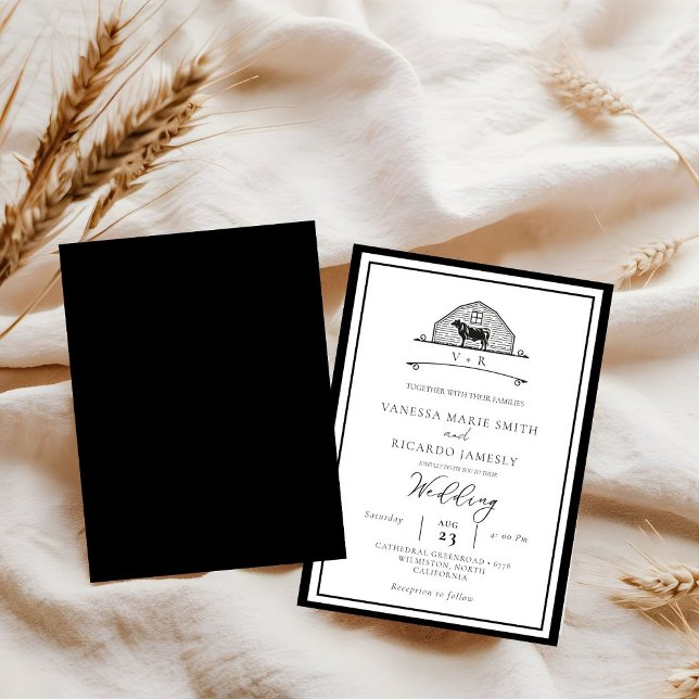 Rustic Ranch Western  Country Cowboy Wedding  Invitation (Creator Uploaded)