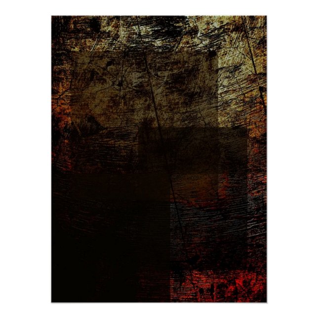 Rustic Rectangles Poster (Front)