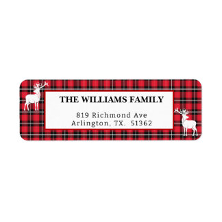 Rustic Red and Black Buffalo Plaid Holiday