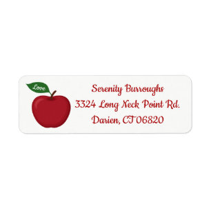 Rustic Red Apple - Autumn, Fall Wedding, Party,