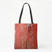 Rustic red barn siding photo on a tote bag