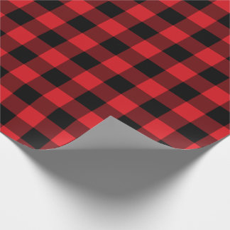 Rustic Red Buffalo Check Pattern Wrapping Paper