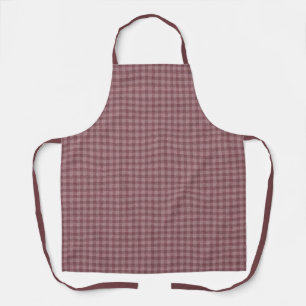Rustic Red Chequered Pattern Apron