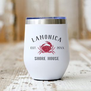 Rustic Red Crab Personalized Shore House