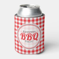 Rustic Red Gingham Family Picnic BBQ