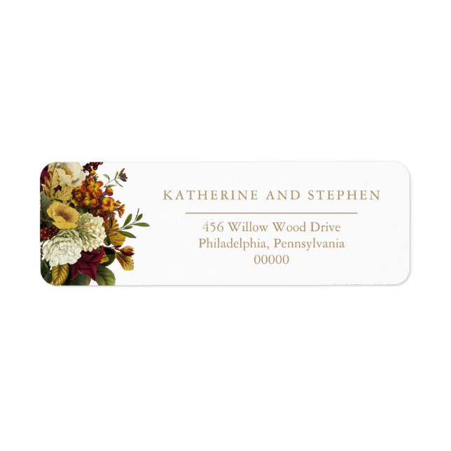 Rustic Red | Orange Floral Bouquet Wedding (Front)