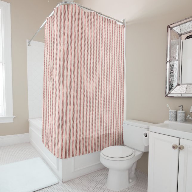 Rustic Red Striped French Ticking (In Situ)